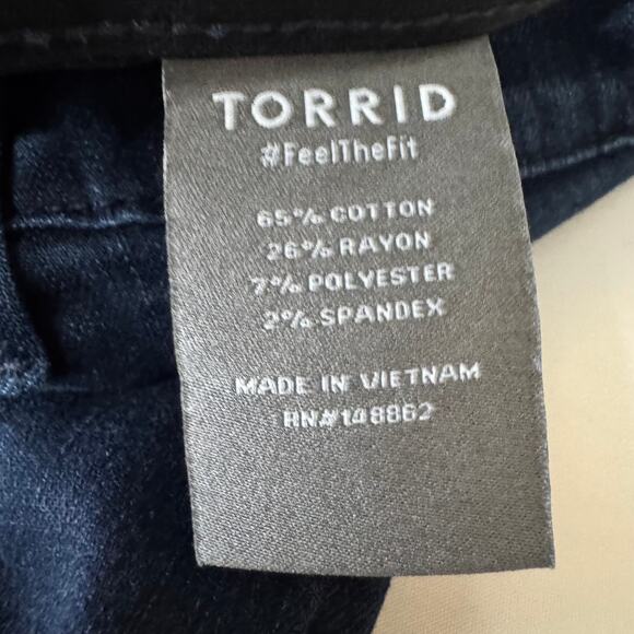 Torrid Crop Bombshell Skinny Premium Stretch High-Rise Jean Size 20 NWT - Picture 8 of 16